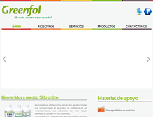 Tablet Screenshot of greenfol.com